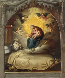 Zjevení Panny Marie umírající Pedro Faverio, kolem 1626-32